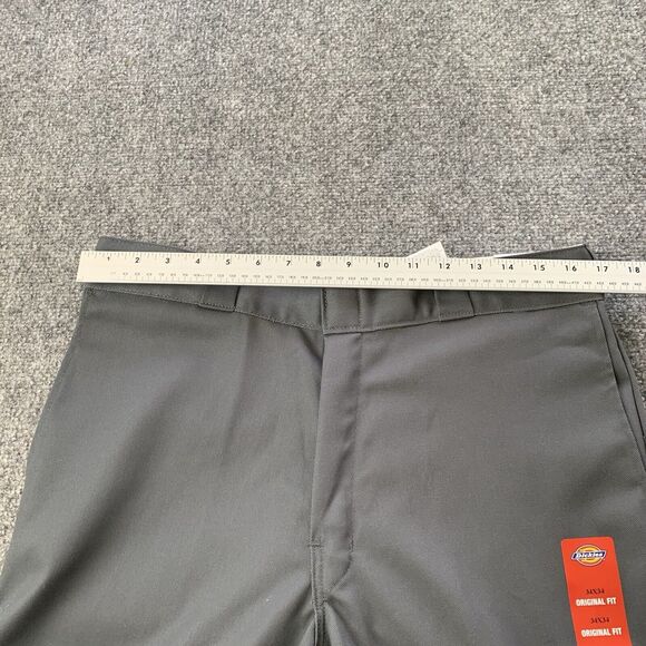 NWT Dickies Mens 874 Original Fit Chino Work Pants Gray Size 34 x 34 “Brand New” - Picture 13 of 14